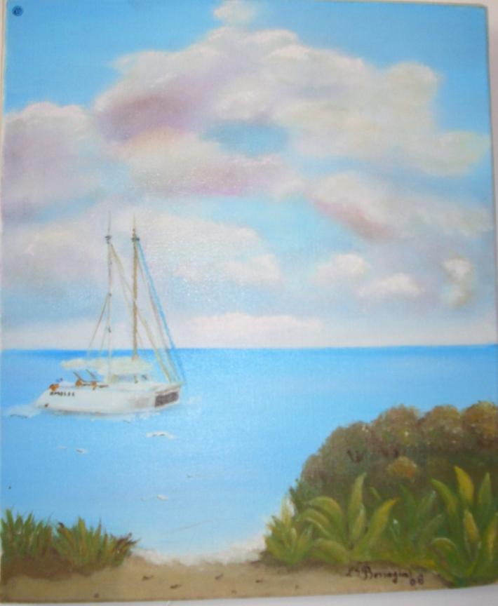 Le voilier - Louise Borragini - Click to enlarge
