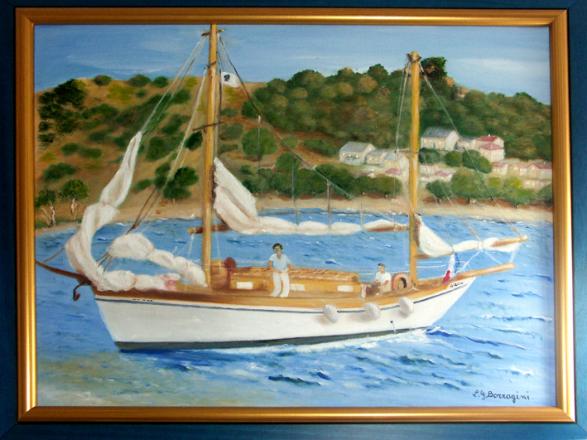 La Goélette - Louise Borragini - Click to enlarge