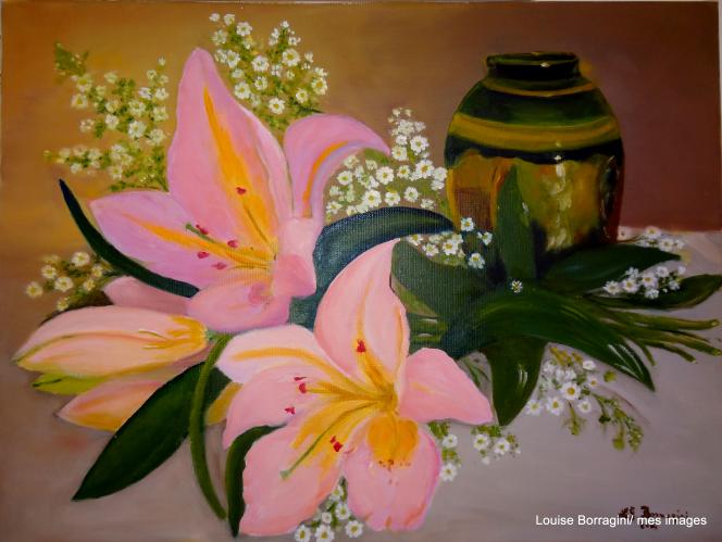 Les lis - Louise Borragini - Click to enlarge