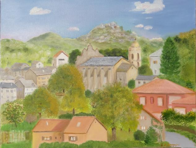 Le village - Louise Borragini - Cliquer pour afficher en grand