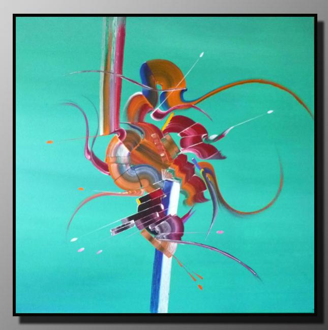 Peinture abstraite Abysses - Martine Belfodil - Cliquer pour afficher en grand