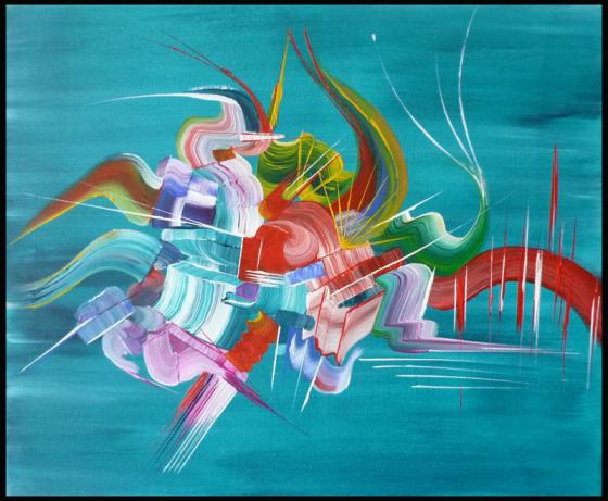 Peinture abstraite A fleur de peau - Martine Belfodil