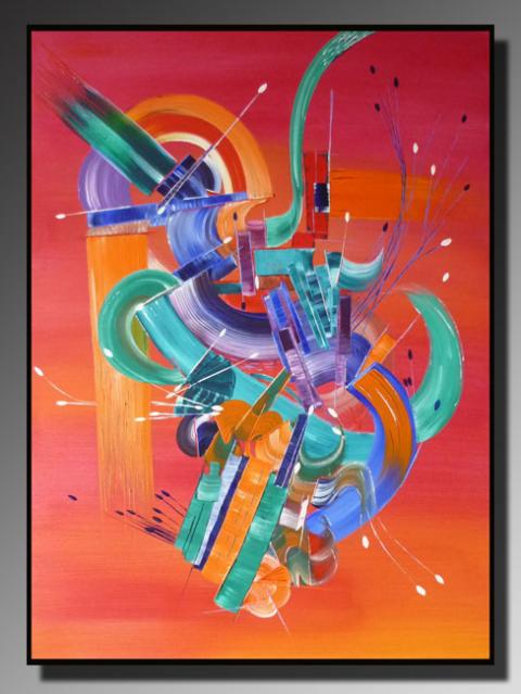 Peinture abstraite Envoutement - Martine Belfodil