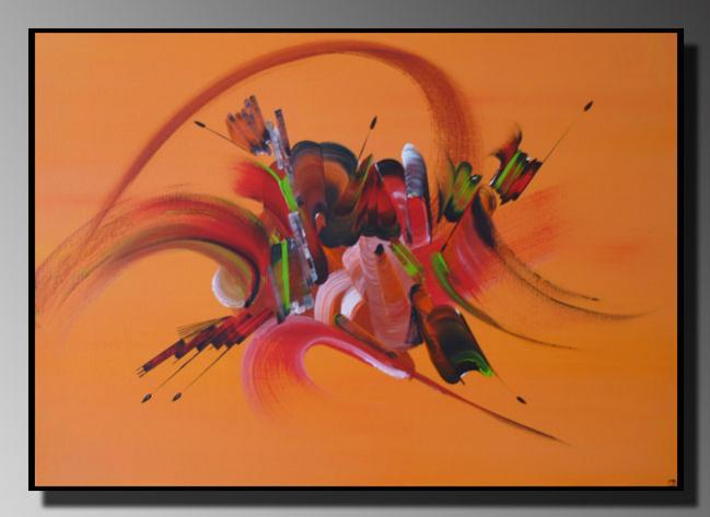 Peinture abstraite FARANDOLE DE COULEURS - Martine Belfodil - Click to enlarge