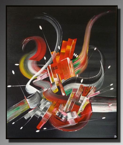 Peinture abstraite FRISSON - Martine Belfodil