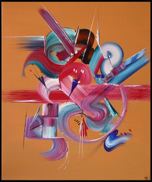 Peinture abstraite HARMONIE - Martine Belfodil