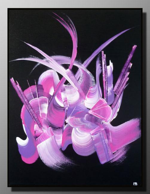 Peinture abstraite Incitation au voyage - Martine Belfodil