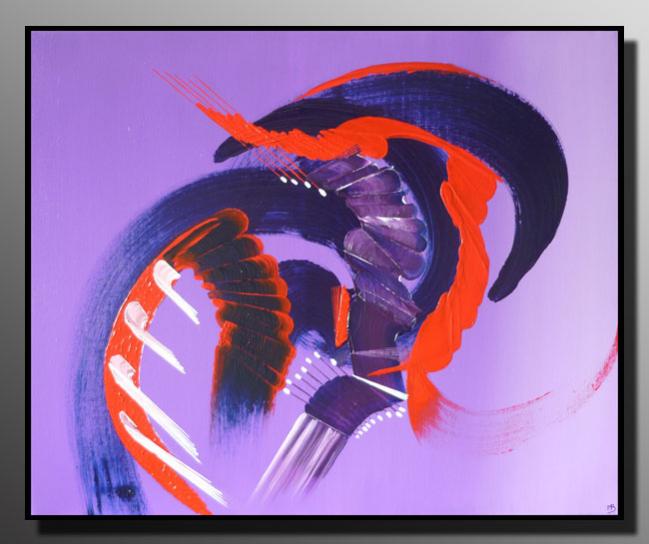 Peinture abstraite L'EMPRISE - Martine Belfodil - Click to enlarge