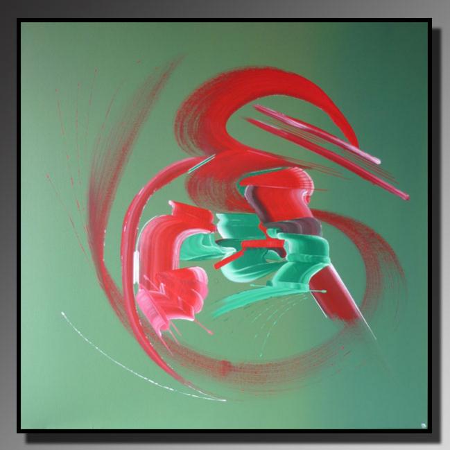 Peinture abstraite LIENS PROFONDS - Martine Belfodil - Cliquer pour afficher en grand