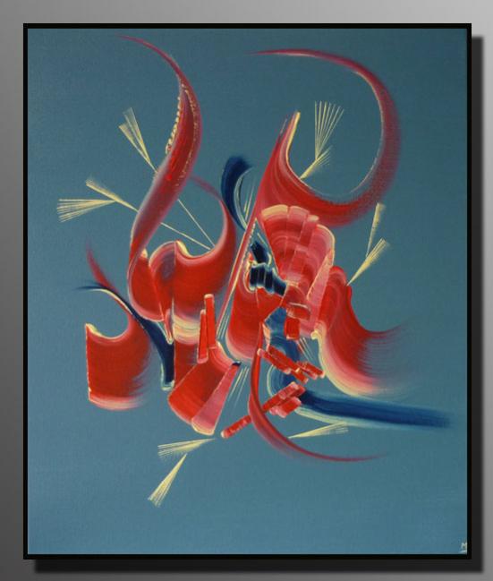 Peinture abstraite MATIN TENDRESSE - Martine Belfodil