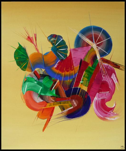 Peinture abstraite Musique - Martine Belfodil