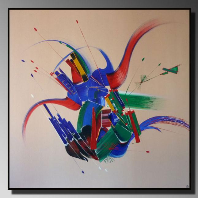 Peinture abstraite Plénitude - Martine Belfodil - Click to enlarge