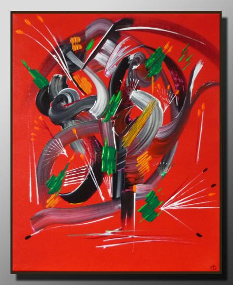 Peinture abstraite Retour - Martine Belfodil