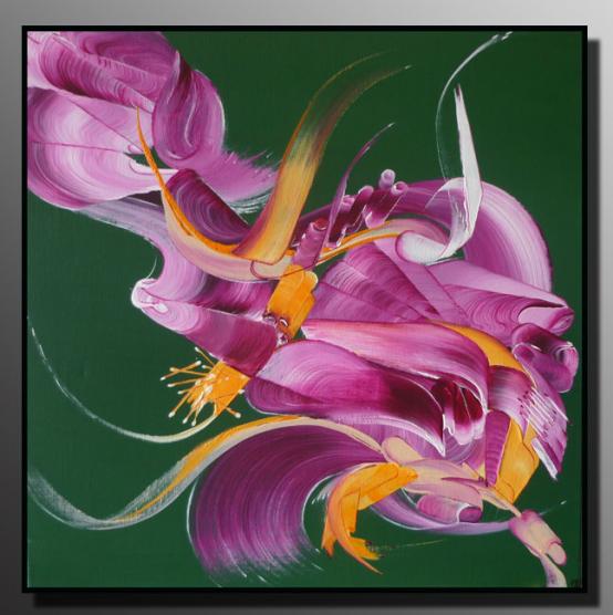 Peinture abstraite Sentiments fusionnels - Martine Belfodil