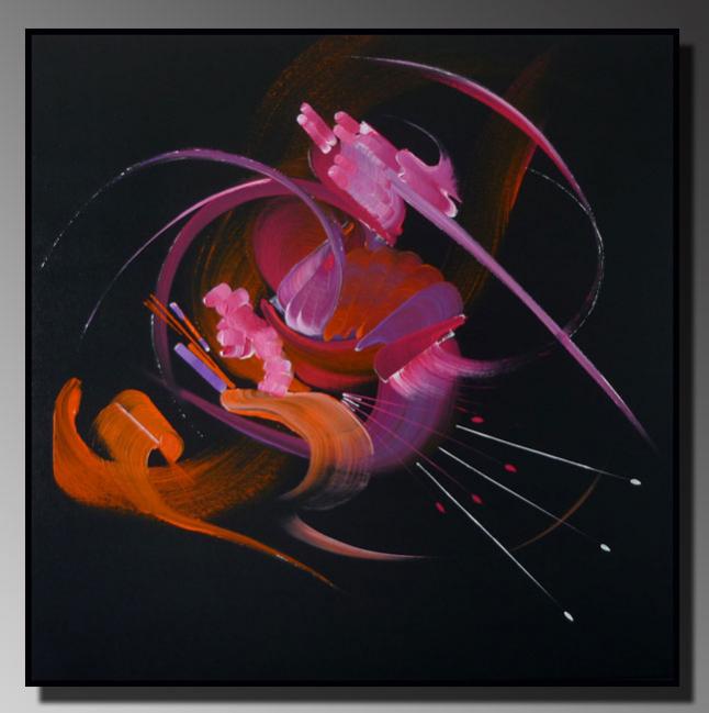 Peinture abstraite SONGE D'UNE NUIT - Martine Belfodil - Click to enlarge