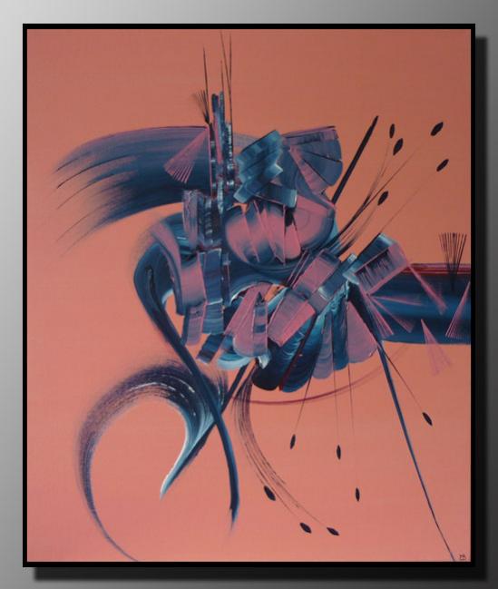 Peinture abstraite VIBRATION - Martine Belfodil