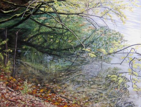 Au bord du lac - Jocelyne Chaigne