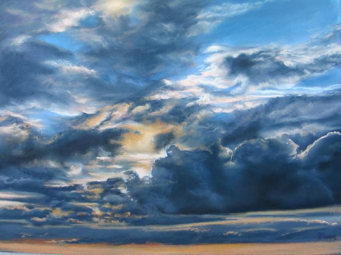 Nuages - Jocelyne Chaigne - Cliquer pour afficher en grand