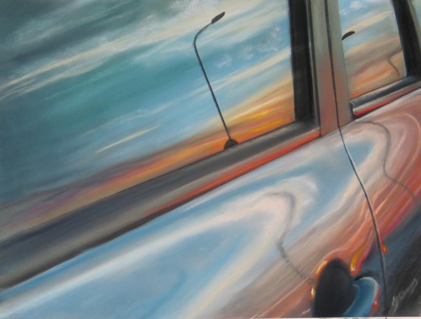 Sur la route - Jocelyne Chaigne - Click to enlarge