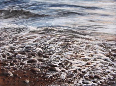 Sur les galets - Jocelyne Chaigne