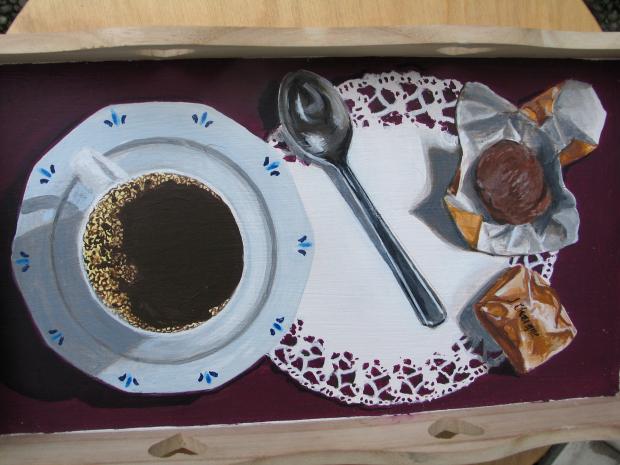Tasse à café - Jocelyne Chaigne - Cliquer pour afficher en grand
