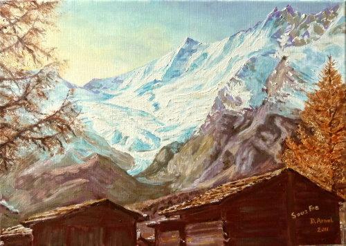 Mazots à Saas Fee - Danielle Arnal