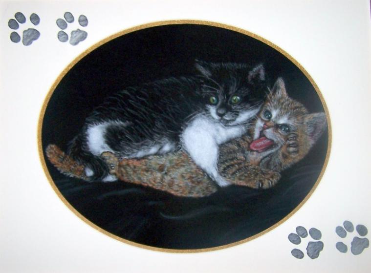 Deux chatons - Stéphanie Guenot - Click to enlarge