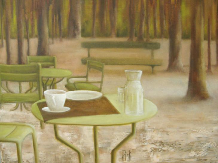 Une pause au bois - Sylvie Pioli - Click to enlarge