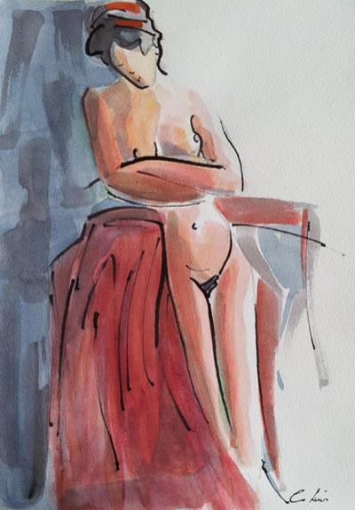 Le châle rouge - Claire Lewis