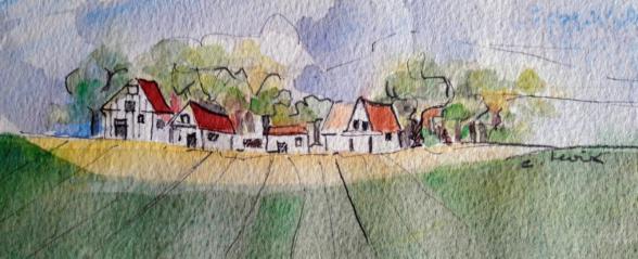 Au village - Claire Lewis - Click to enlarge