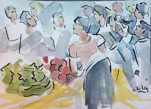 Au marché - Claire Lewis