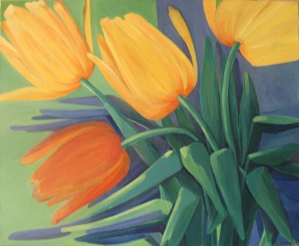 Tulipes sauvages - Claire Lewis