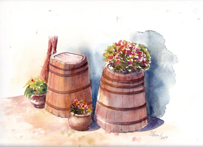 En attendant le vin - Eugenia Ioan - Click to enlarge