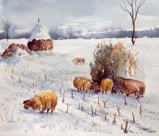 Hiver en Roumanie - Eugenia Ioan