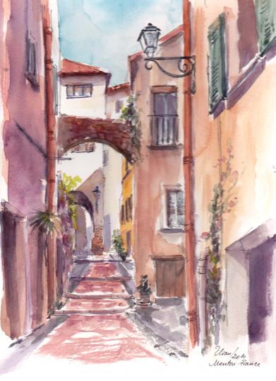 Menton-vieille ville-2 - Eugenia Ioan