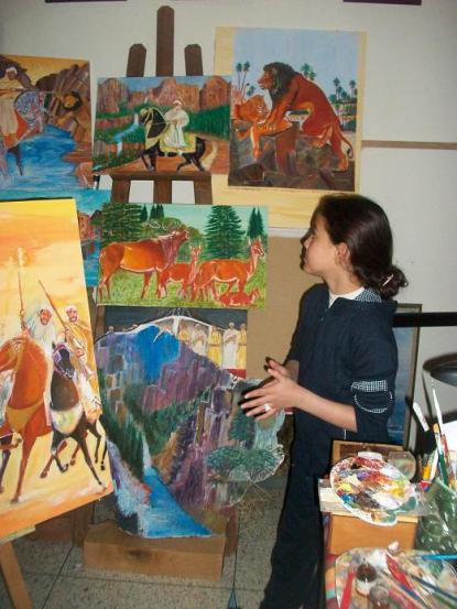 Doha dans mon atelier - Ahmed Kerrouch