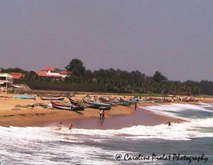 Une plage indienne. - Caroline Prolat - Cliquer pour afficher en grand