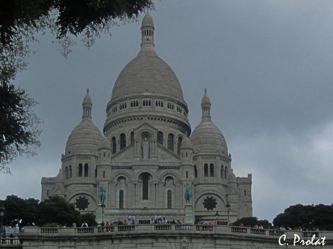 Le Sacré Coeur sous les feuillages - Caroline Prolat - Click to enlarge
