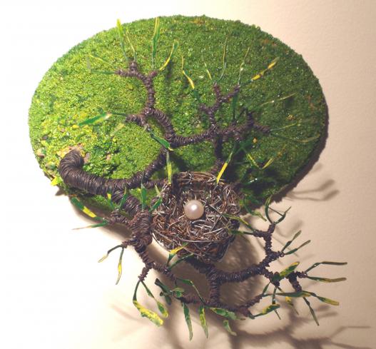 Bird Nest No. 6  - Wire Sculpture - Sal Villano