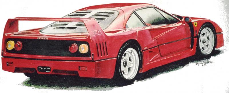 Ferrari - F40 - Myriam Arnu - Cliquer pour afficher en grand