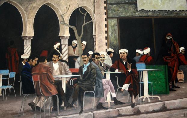 Le café maure - Abdellouahab Selka - Cliquer pour afficher en grand
