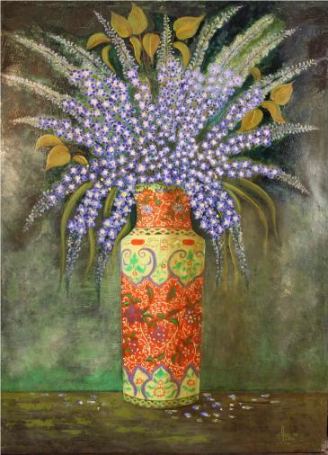 Les delphiniums - Abdellouahab Selka