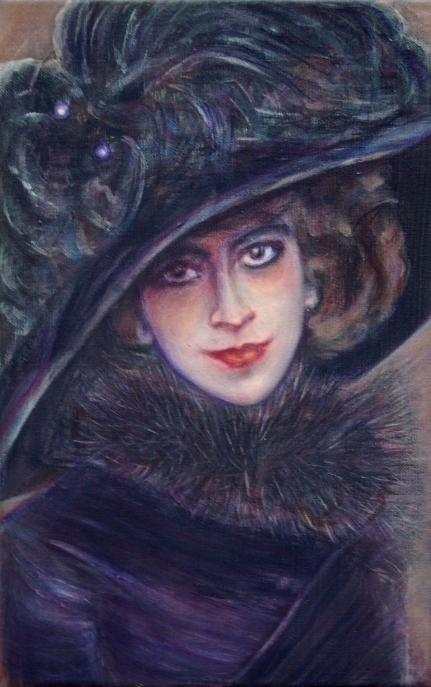 Portrait de Mme Emerova inspiré par Boldini - Isabelle Ehly
