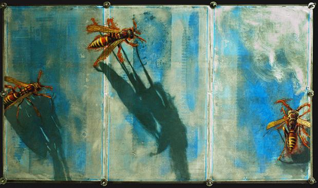 Wasps Triptych - Ned Martin - Click to enlarge