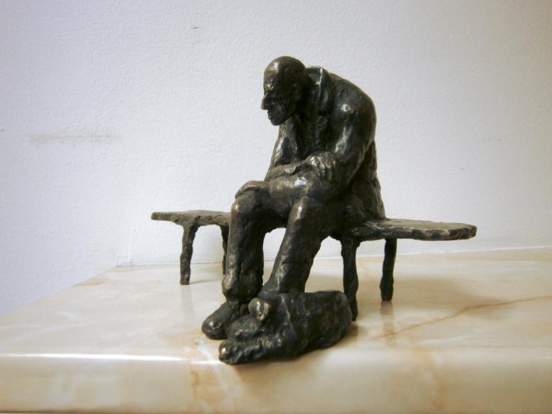 Old man with dog - Nikola Litchkov - Click to enlarge