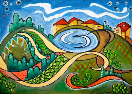 Italian landscape - Ariadna de Raadt