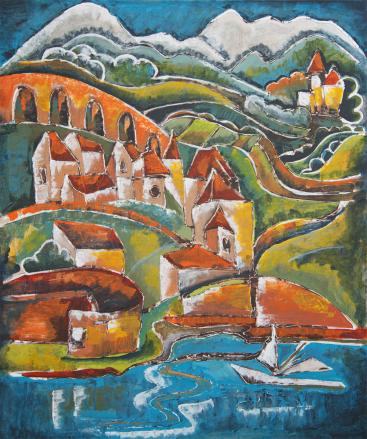 village in mountains - Ariadna de Raadt