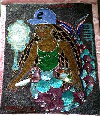 La sirène à la casquette ( art vaudou ) - Aldéhy
