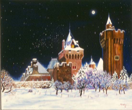 Le chateau sous la neige. - Aldéhy