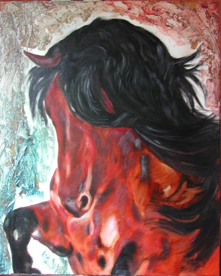 CHEVAL DE FEU - Muriel Favrin